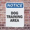 Signmission Dog Training Area, 7 in W x Rectangle, Plastic OS-2PACK-NS-P-710-V-11435 - alternate 2